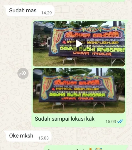 Pengiriman Papan Bunga Cimarga