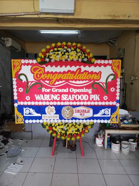Papan Bunga Ucapan Selamat Cimarga